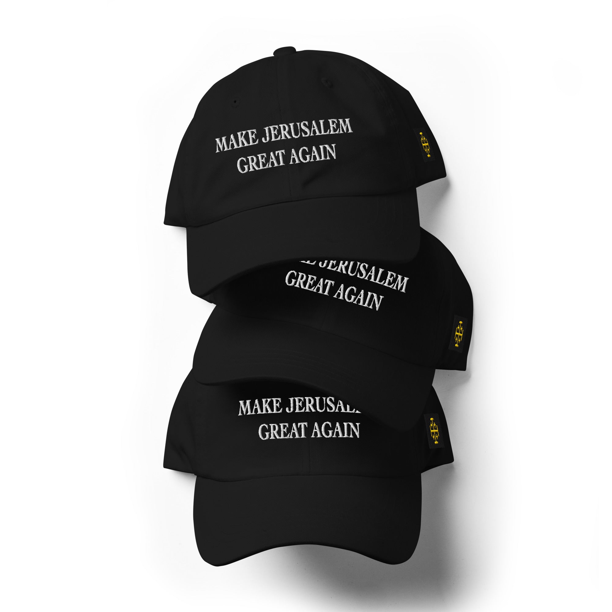Casquette Make Jerusalem Great Again + écusson sur le coté